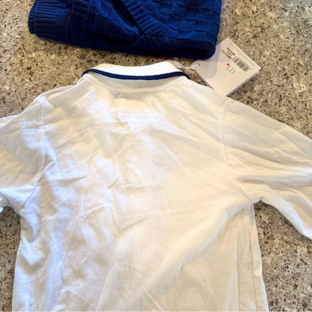 NWT Emile et Rose Baby Boy 2-Piece Sweater Vest and Matching Top- Size 23M 👶✨ - Picture 16 of 16